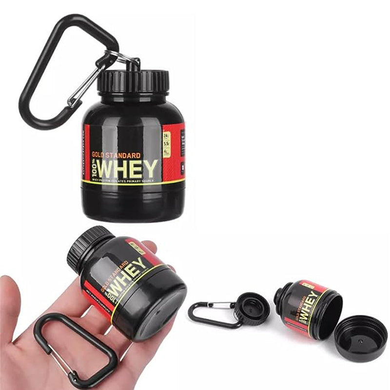 100/200ml Portable Protein Powder Supplement Container.