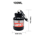 100/200ml Portable Protein Powder Supplement Container.